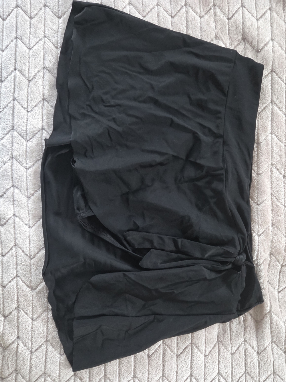 Time and Tru Black Women's Mini Skirt Swimsuit Bottom with Brand Tag